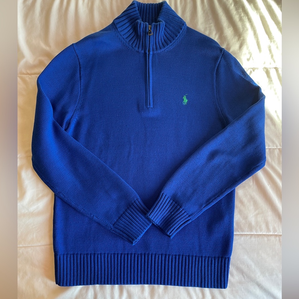 Men’s Cotton Quarter-zip Sweater / Ralph Lauren /Size M